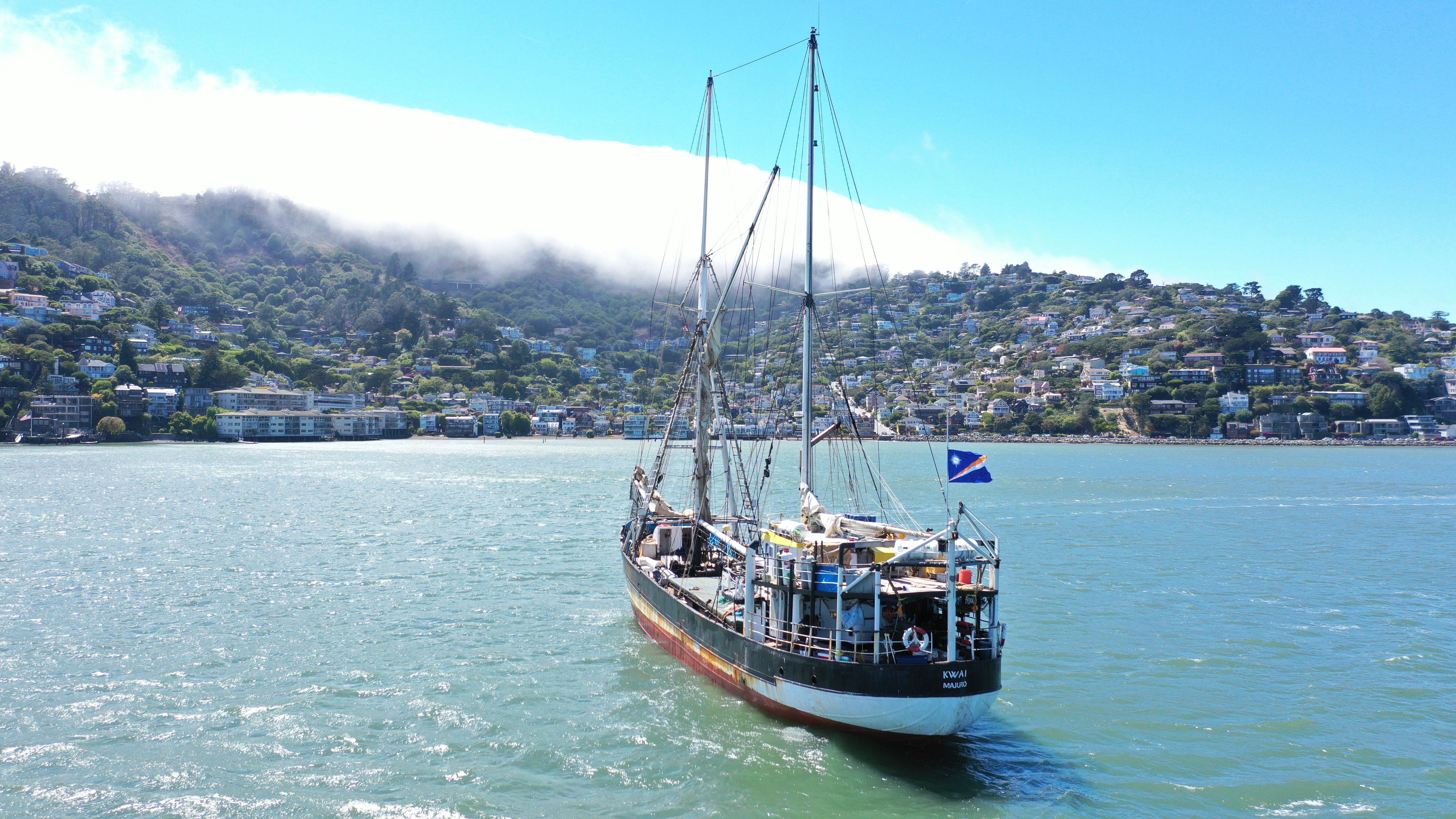 Ocean Garbage Patch - Ship In Bay